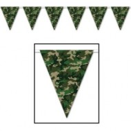 Camo Army Camouflage Military Party Pennant Bunting